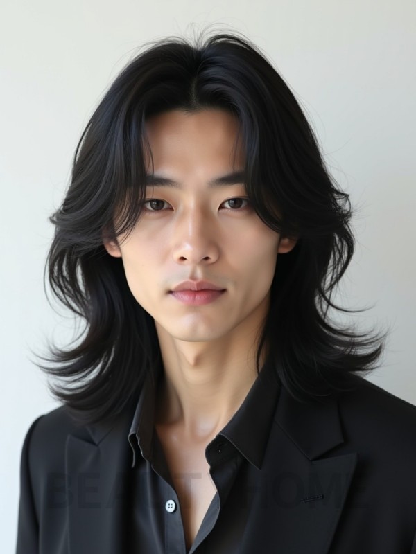 남성 블랙 레이어드
