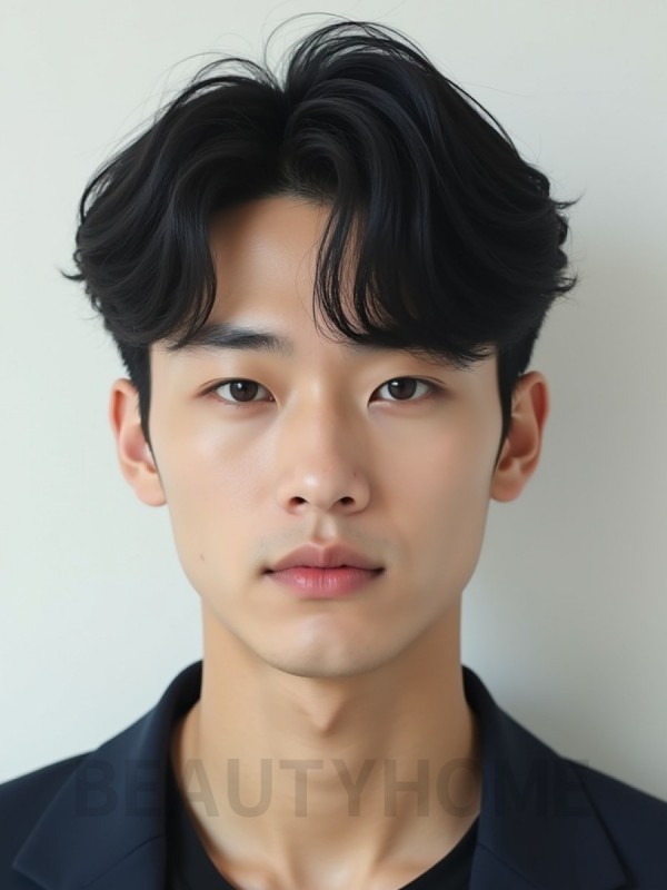 남성 블랙 펌