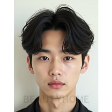 남성 블랙 투블럭