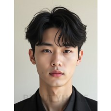 남성 블랙 댄디컷