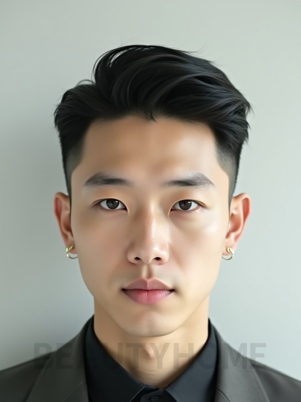 남성 블랙 댄디컷