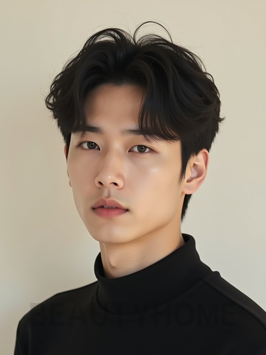 남성 블랙 댄디컷