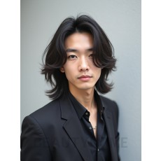 남성 브라운 레이어드