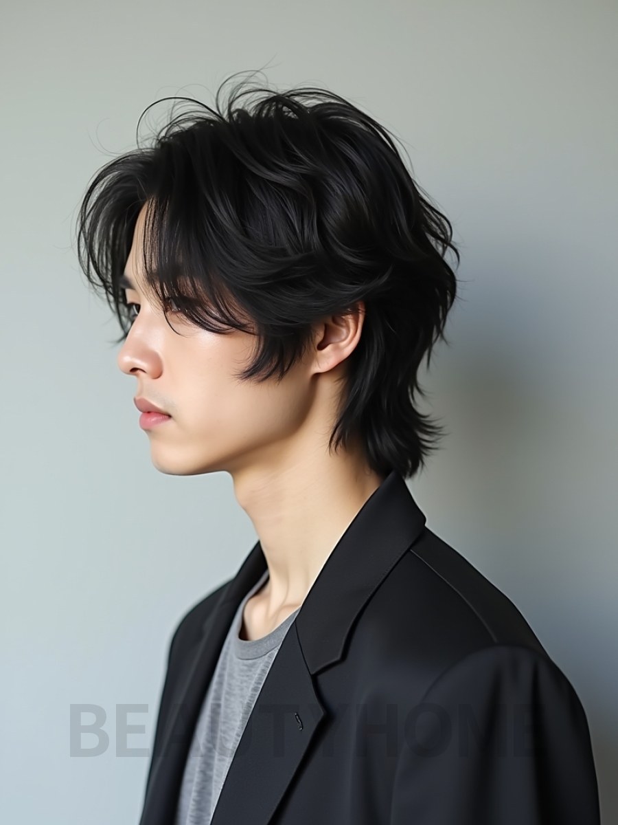 남성 블랙 레이어드