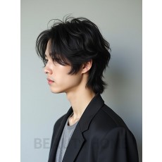 남성 블랙 레이어드