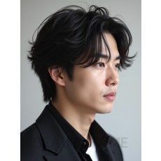 남성 블랙 레이어드