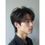 남성 블랙 투블럭