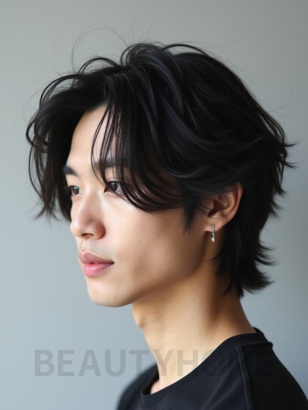 남성 블랙 레이어드