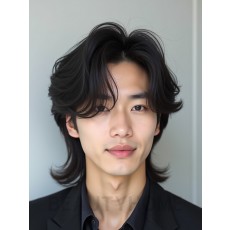 남성 블랙 레이어드
