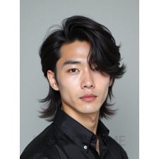 남성 블랙 레이어드