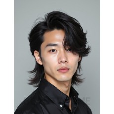 남성 블랙 레이어드