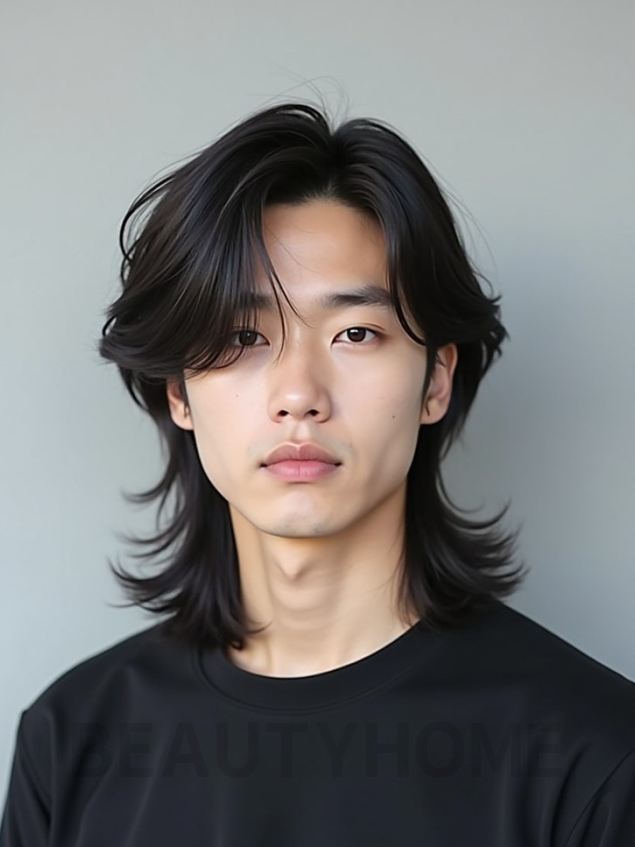 남성 블랙 레이어드