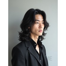 남성 블랙 레이어드