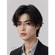 남성 브라운 커트