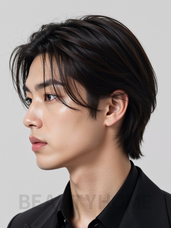 남성 브라운 커트