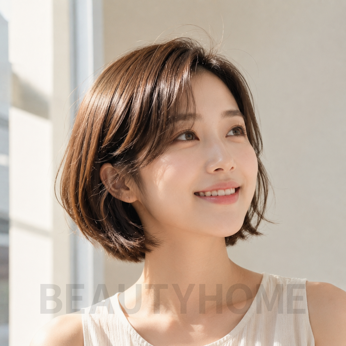 여자 단발 보브컷
