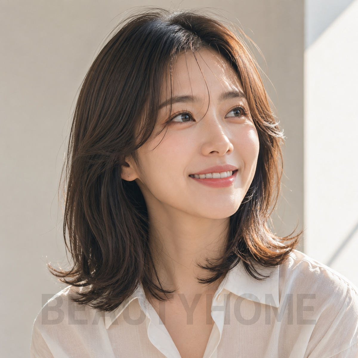 여자 중단발 레이어드컷