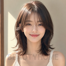 여자 중단발 허쉬컷