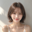 여자 단발 테슬컷 모카 브루넷 염색
