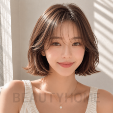 여자 위켄드 보브컷 발레아쥬 브라운