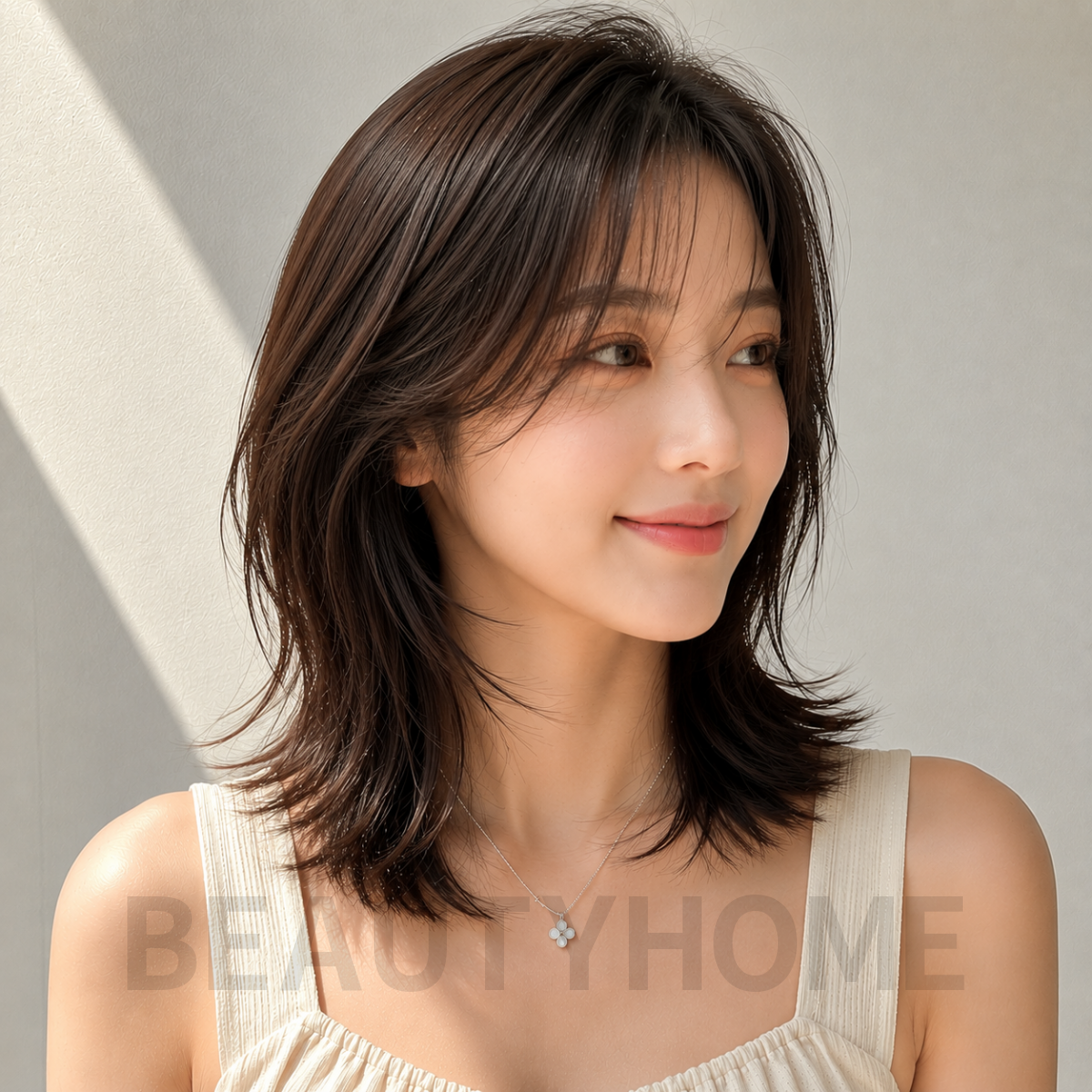 여자 중단발 허쉬컷