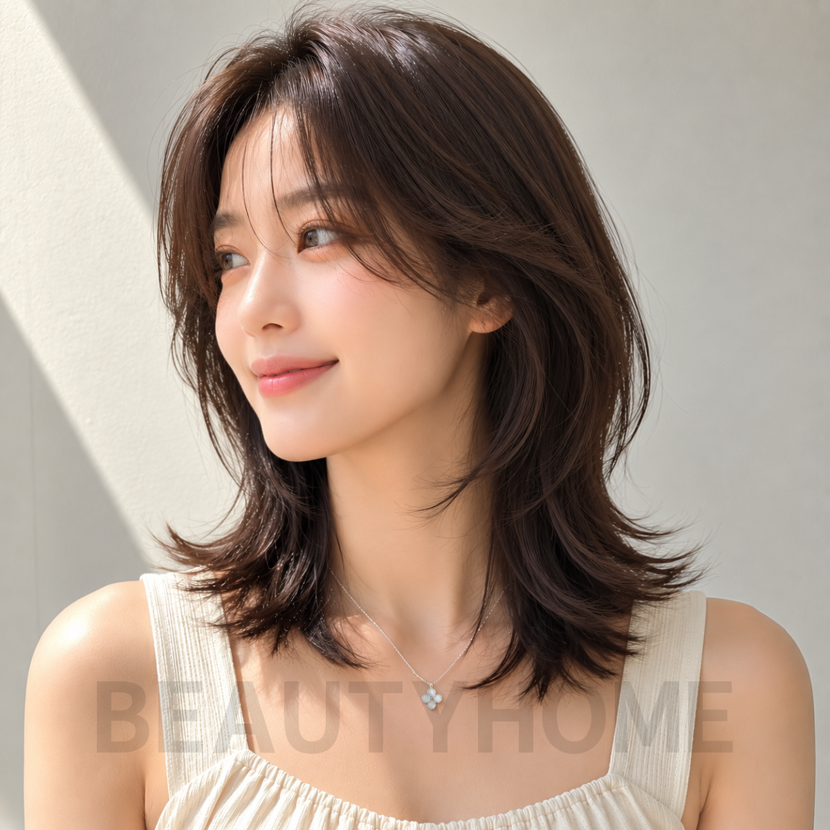 여자 중단발 허쉬컷