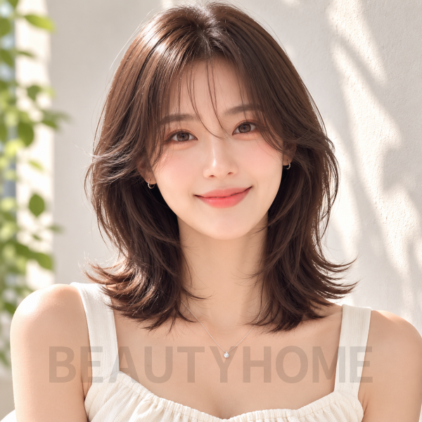 여자 중단발 허쉬컷