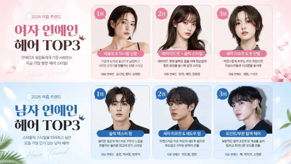 AI가 추천하는 연예인 헤어